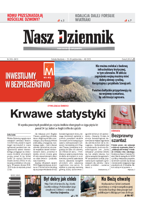 Nasz Dziennik z dnia 25.10.2025 wydanie PDF