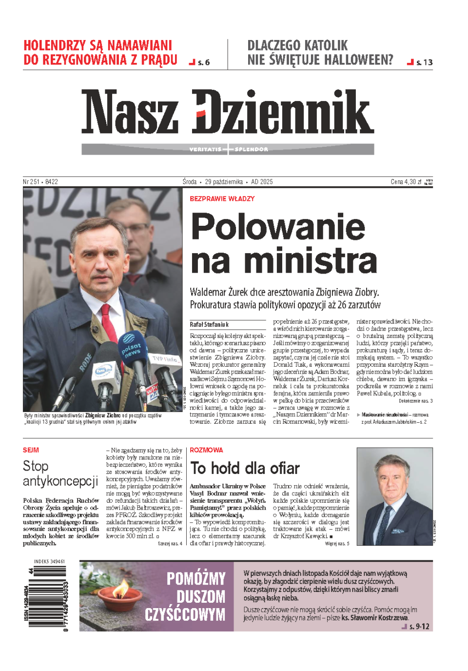 Nasz Dziennik z dnia 29.10.2025 wydanie PDF
