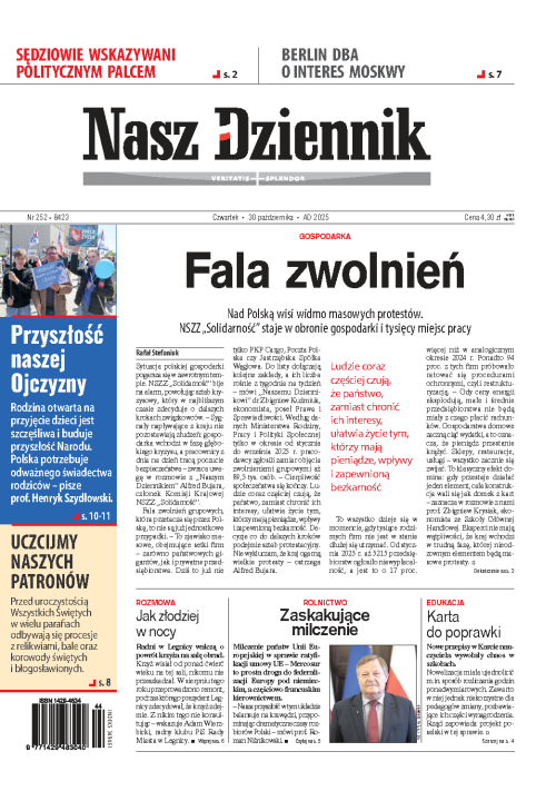 Nasz Dziennik z dnia 30.10.2025 wydanie PDF