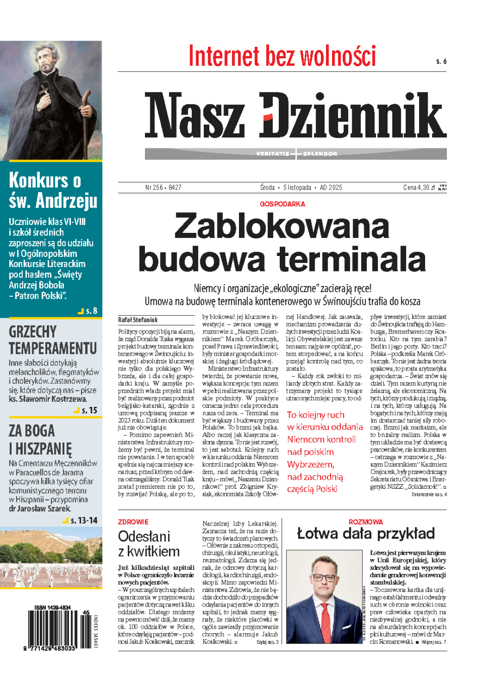 Nasz Dziennik z dnia 05.11.2025 wydanie PDF