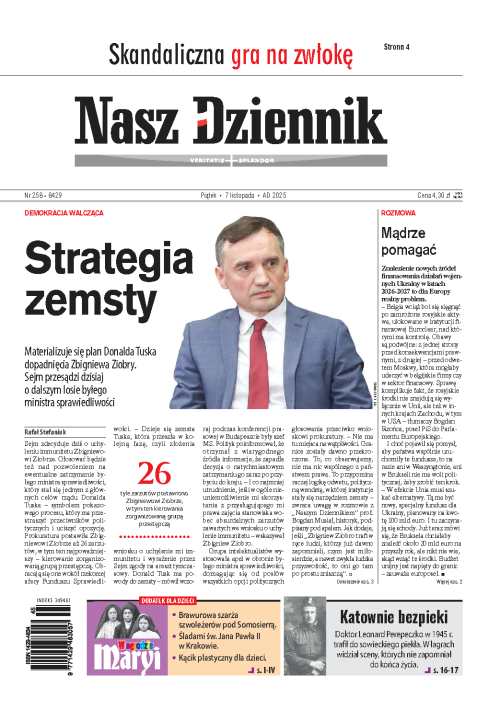 Nasz Dziennik z dnia 07.11.2025 wydanie PDF