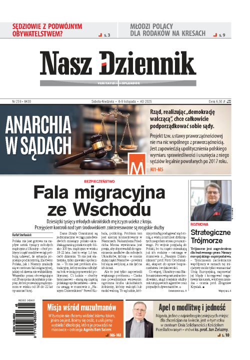 Nasz Dziennik z dnia 08.11.2025 wydanie PDF