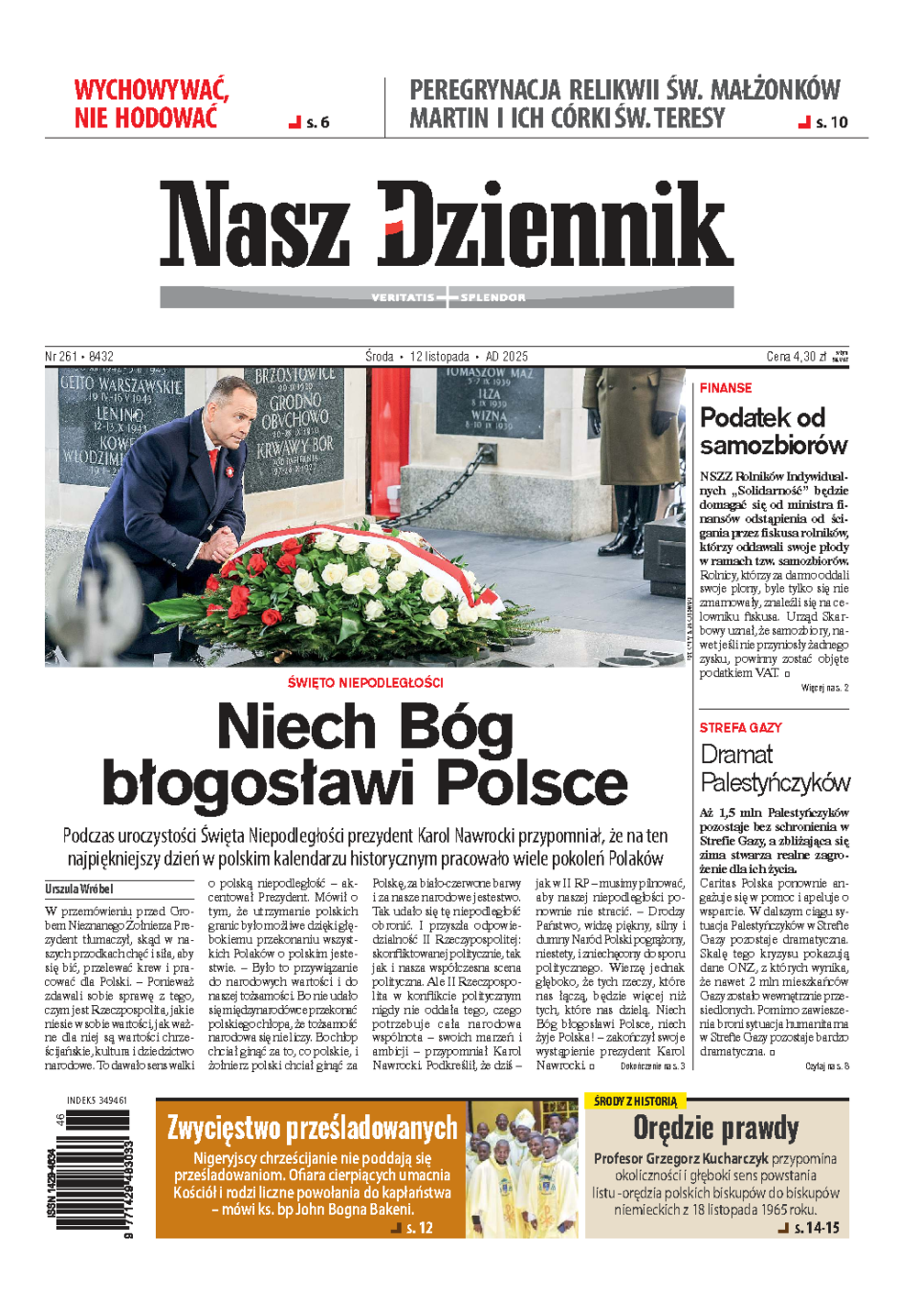 Nasz Dziennik z dnia 12.11.2025 wydanie PDF