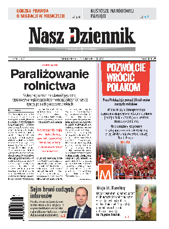Nasz Dziennik z dnia 15.11.2025 wydanie PDF