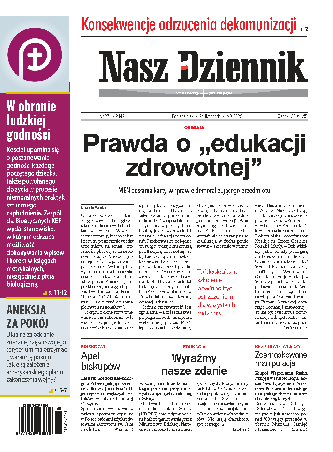 Nasz Dziennik z dnia 24.11.2025 wydanie PDF