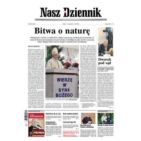 Nasz Dziennik z dnia 27.12.2013 wydanie PDF