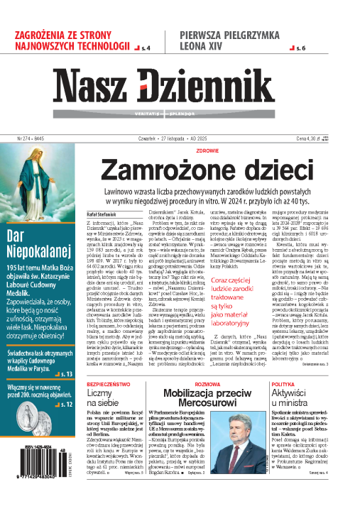 Nasz Dziennik z dnia 27.11.2025 wydanie PDF