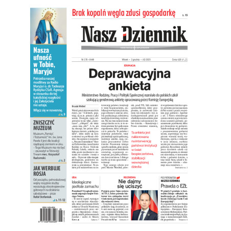 Wtorek, 2 grudnia 2025, Nr 278 (8449)