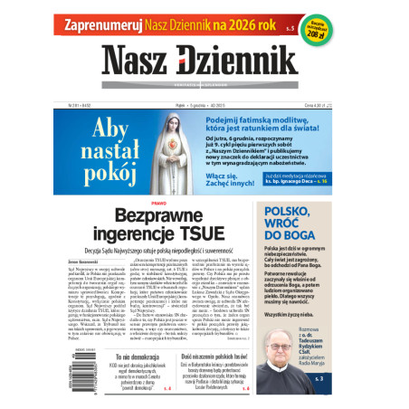 Piątek, 5 grudnia 2025, Nr 281 (8452)