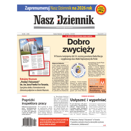 Sobota-Niedziela, 6-7 grudnia 2025, Nr 282 (8453)