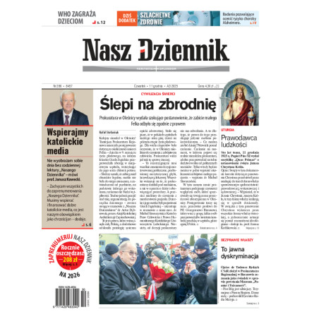 Czwartek, 11 grudnia 2025, Nr 286 (8457)