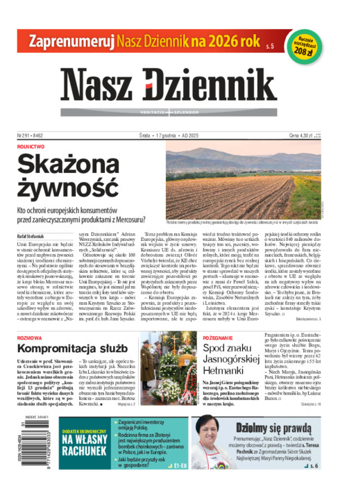 Środa, 17 grudnia 2025, Nr 291 (8462)