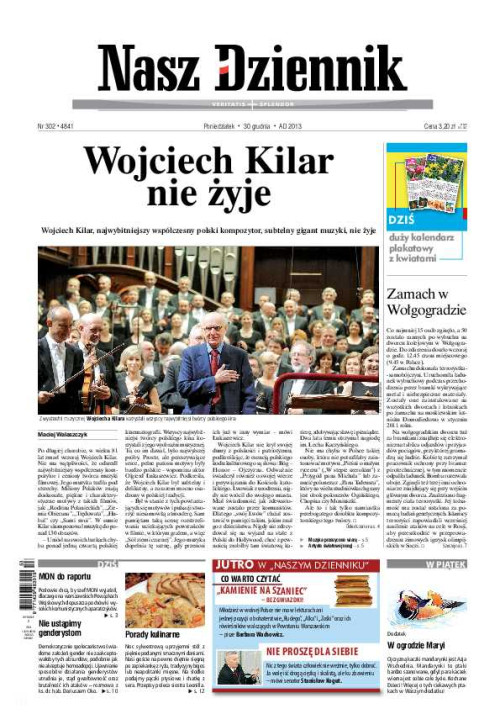 Nasz Dziennik z dnia 30.12.2013 wydanie PDF