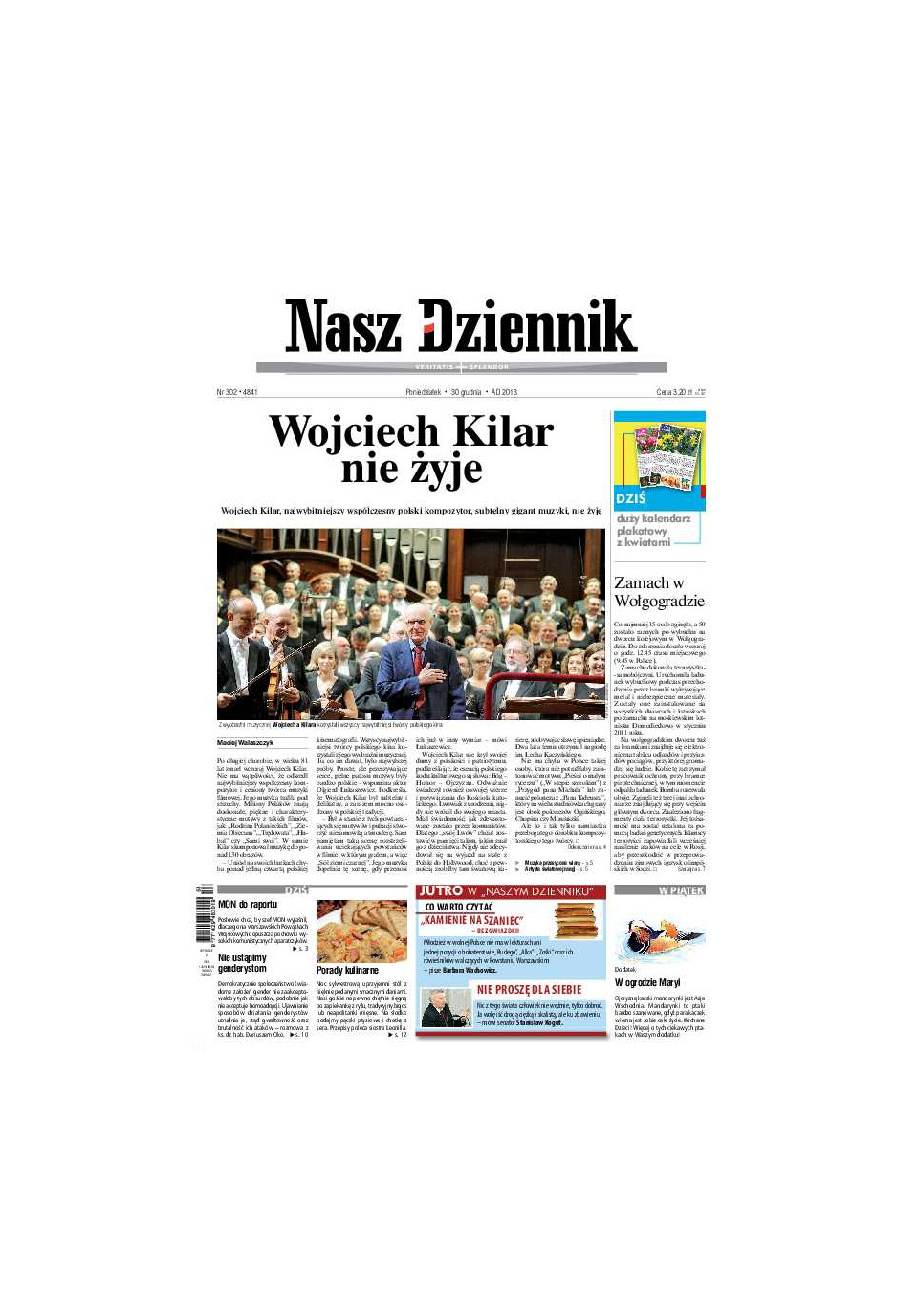 Nasz Dziennik z dnia 30.12.2013 wydanie PDF