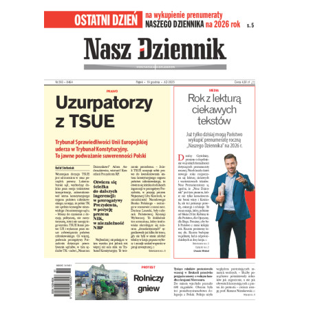 Piątek, 19 grudnia 2025, Nr 293 (8464)