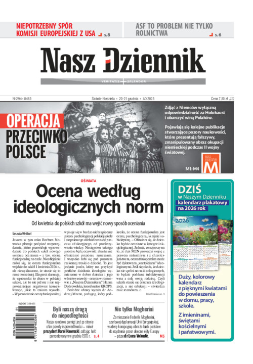 Sobota-Niedziela, 20-21 grudnia 2025, Nr 294...