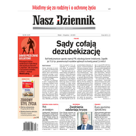 Nasz Dziennik, Wtorek, 30 grudnia 2025, Nr 299 (8470)