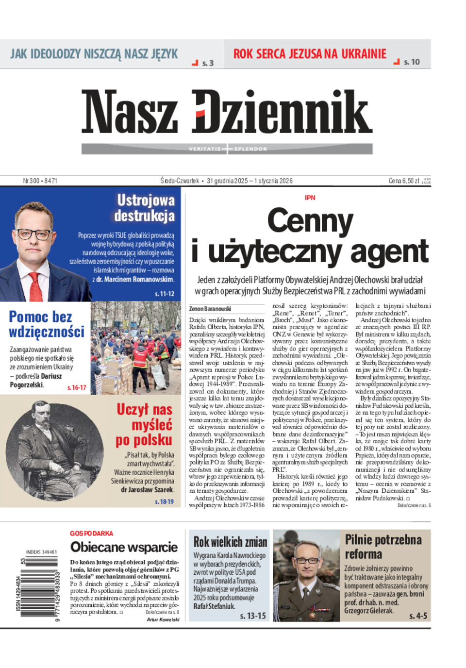 Nasz Dziennik, Środa-Czwartek, 31 grudnia 2025 – 1 stycznia 2026, Nr 300 (8471)