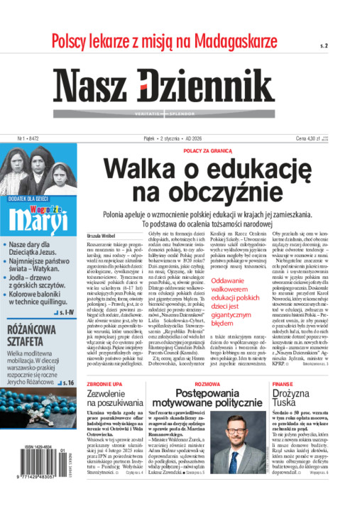 Nasz Dziennik, Piątek, 2 stycznia 2026, Nr 1...