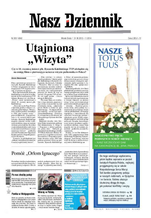 Nasz Dziennik z dnia 31.12.2013 wydanie PDF