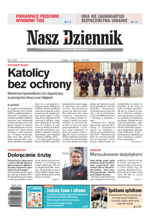 Nasz Dziennik, Czwartek, 8 stycznia 2026, Nr 5...