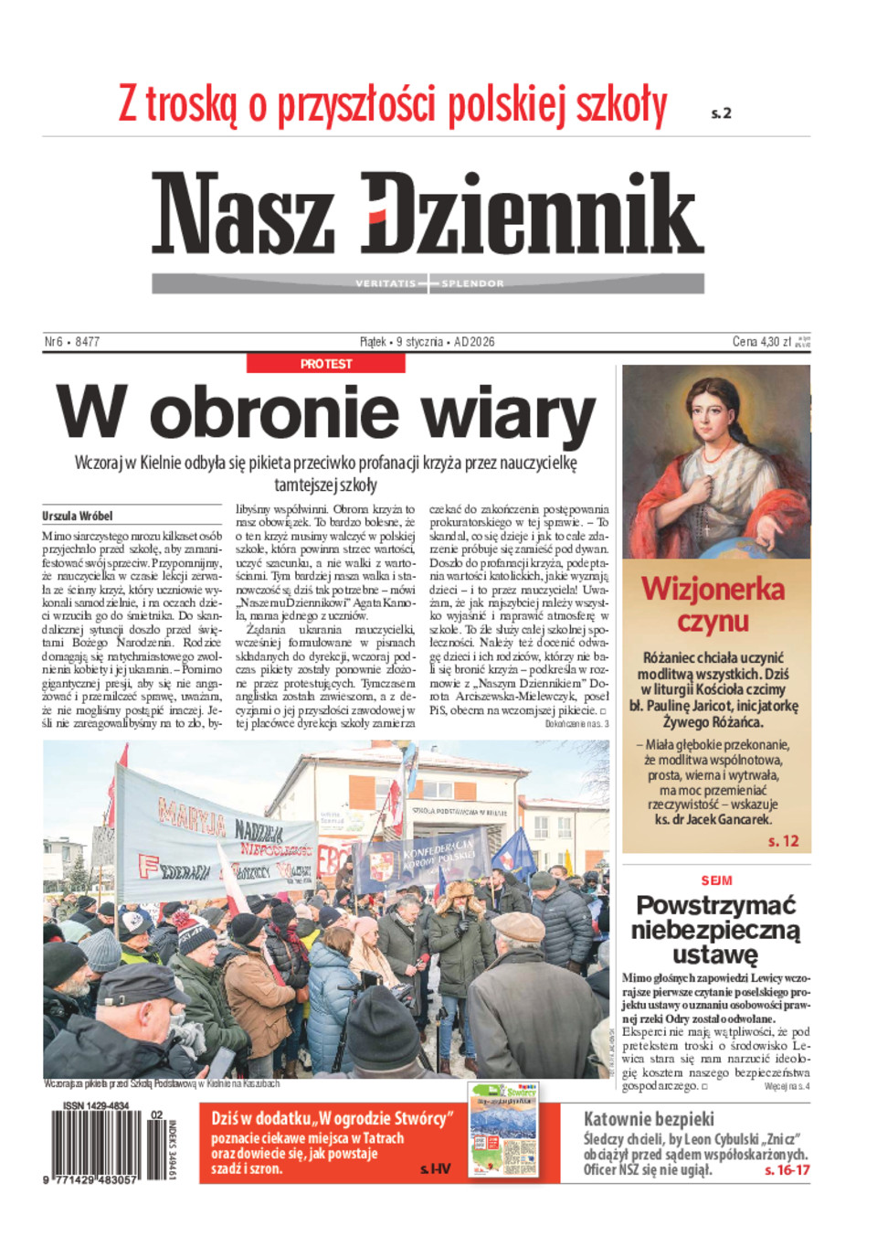 Nasz Dziennik, Piątek, 9 stycznia 2026, Nr 6 (8477)