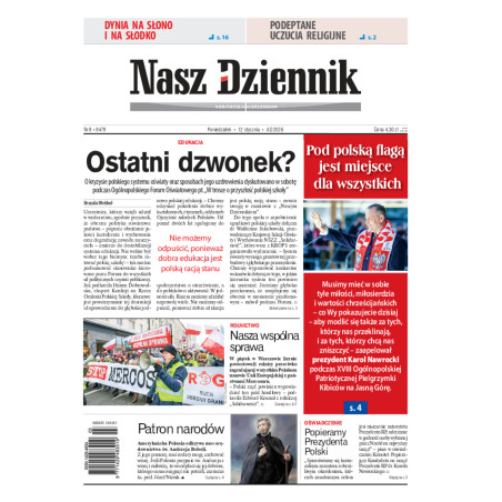 Nasz Dziennik, Poniedziałek, 12 stycznia 2026, Nr 8 (8479)