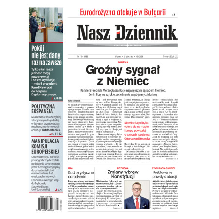 Nasz Dziennik, Wtorek, 20 stycznia 2026, Nr 15 (8486)