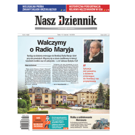Nasz Dziennik, Środa, 21 stycznia 2026, Nr 16 (8487)