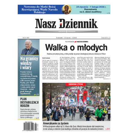 Nasz Dziennik, Poniedziałek, 26 stycznia 2026, Nr 20 (8491)