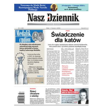 Nasz Dziennik, Wtorek, 27 stycznia 2026, Nr 21 (8492)