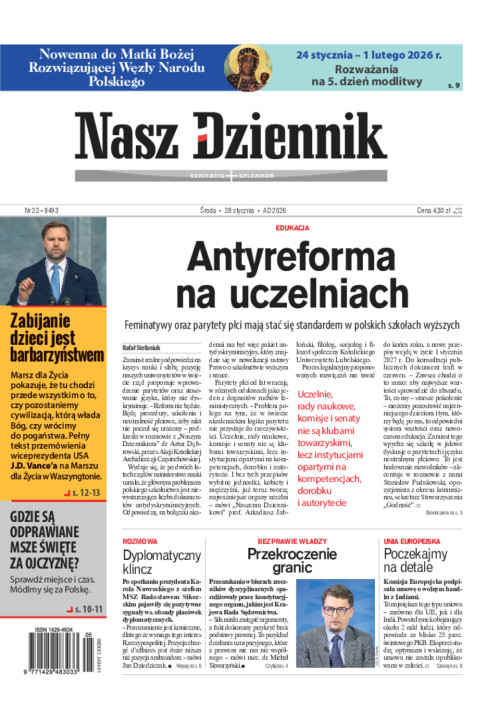 Nasz Dziennik, Środa, 28 stycznia 2026, Nr 22...