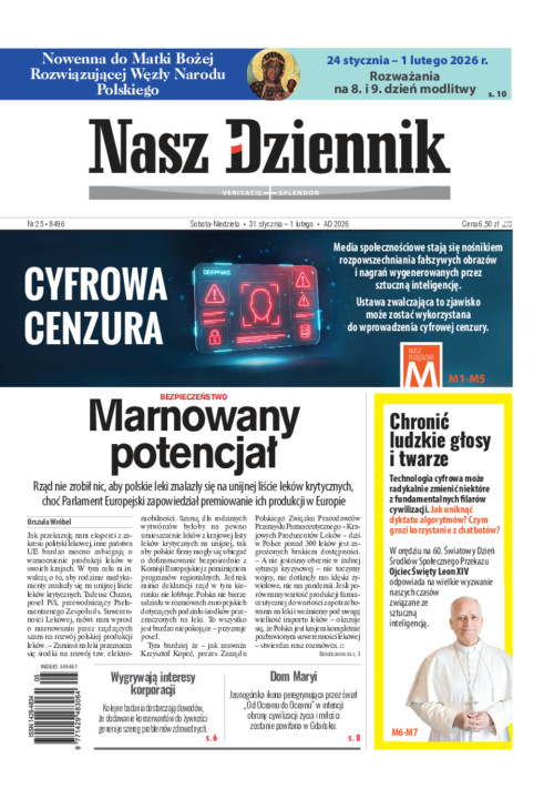 Nasz Dziennik, Sobota-Niedziela, 31 stycznia –...