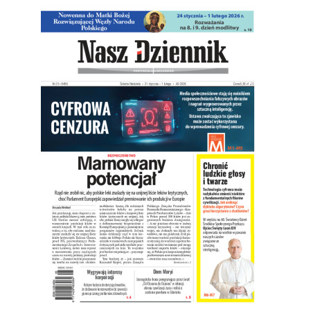 Nasz Dziennik, Sobota-Niedziela, 31 stycznia – 1 lutego 2026, Nr 25 (8496)