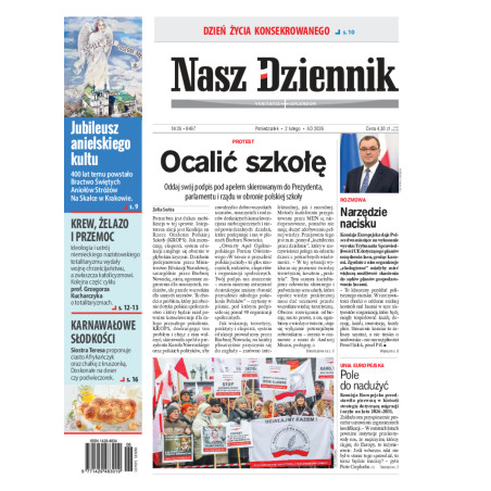 Nasz Dziennik, Poniedziałek, 2 lutego 2026, Nr 26 (8497)