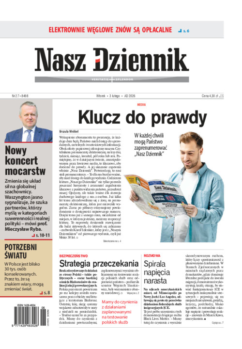 Nasz Dziennik, Wtorek, 3 lutego 2026, Nr 27 (8498)
