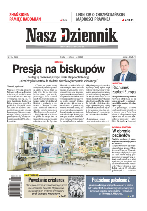 Nasz Dziennik, Środa, 4 lutego 2026, Nr 28 (8499)