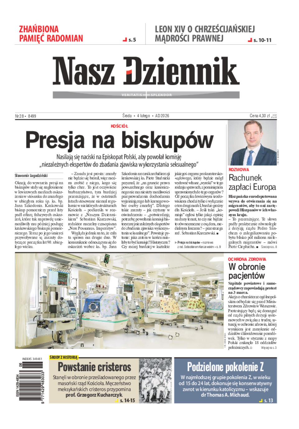 Nasz Dziennik, Środa, 4 lutego 2026, Nr 28 (8499)