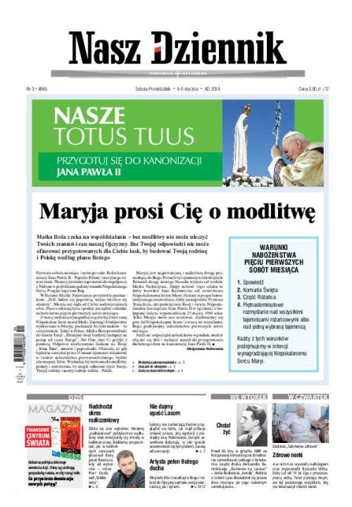 Nasz Dziennik z dnia 04.01.2014 wydanie PDF