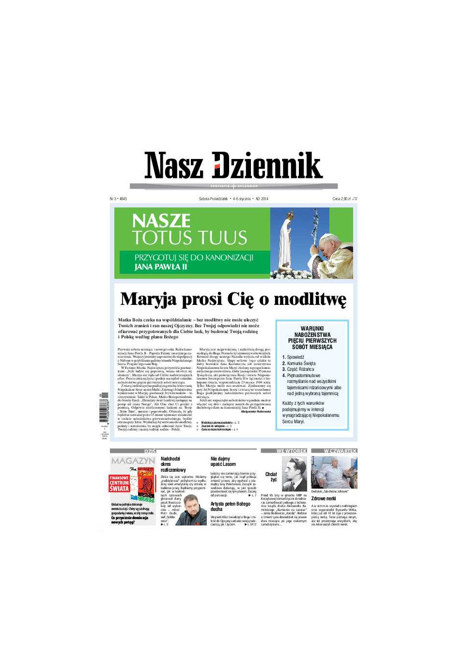 Nasz Dziennik z dnia 04.01.2014 wydanie PDF