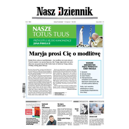 Nasz Dziennik z dnia 04.01.2014 wydanie PDF