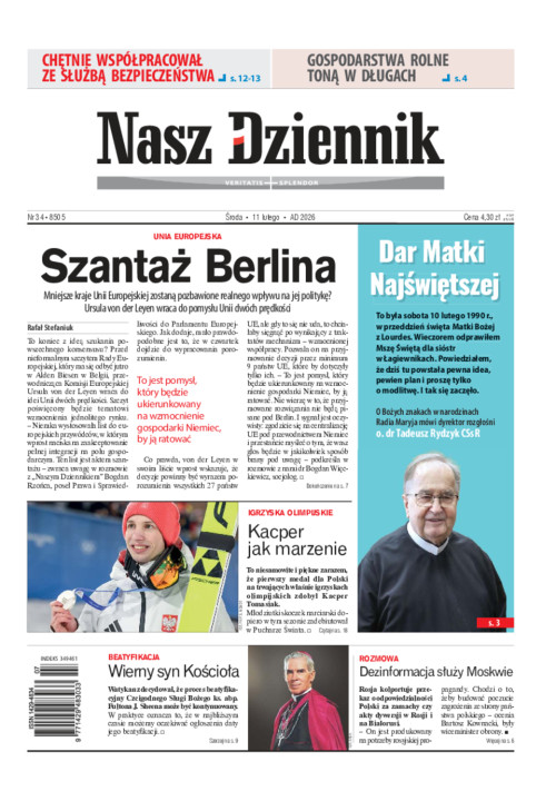Nasz Dziennik, Środa, 11 lutego 2026, Nr 34 (8505)