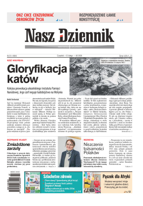 Nasz Dziennik, Czwartek, 12 lutego 2026, Nr 35...