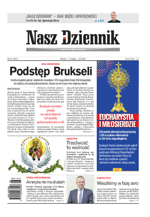 Nasz Dziennik, Wtorek, 17 lutego 2026, Nr 39...