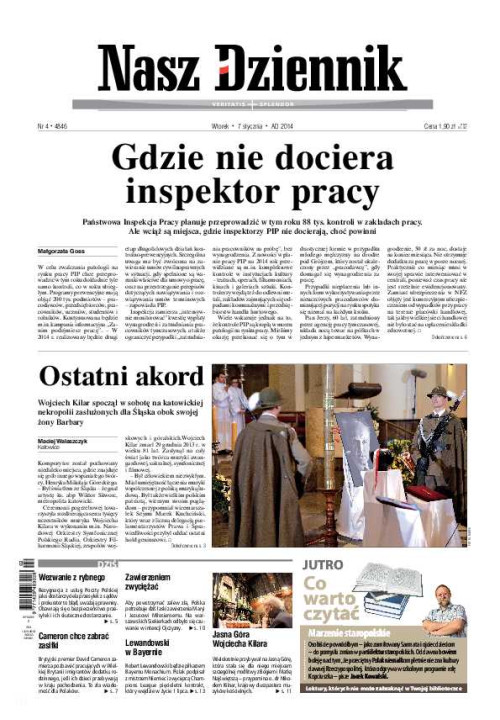 Nasz Dziennik z dnia 07.01.2014 wydanie PDF