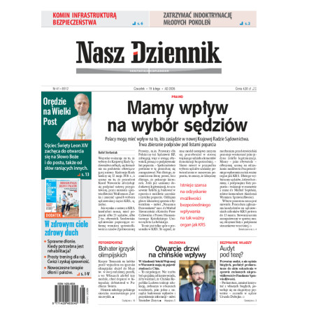 Nasz Dziennik, Czwartek, 19 lutego 2026, Nr 41 (8512)