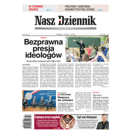 Nasz Dziennik, Poniedziałek, 23 lutego 2026, Nr 44 (8515)