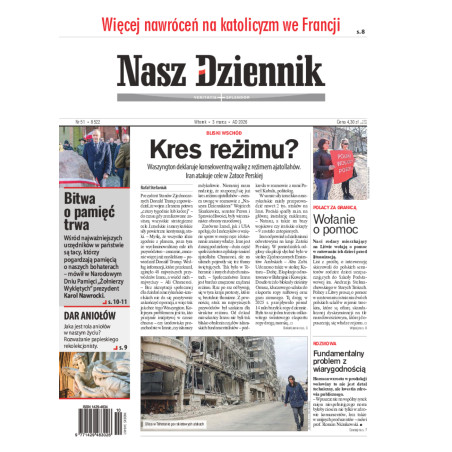 Nasz Dziennik, Wtorek, 3 marca 2026, Nr 51 (8522)