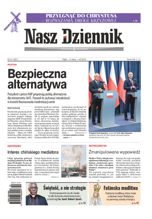 Nasz Dziennik, Piątek, 6 marca 2026, Nr 54 (8525)