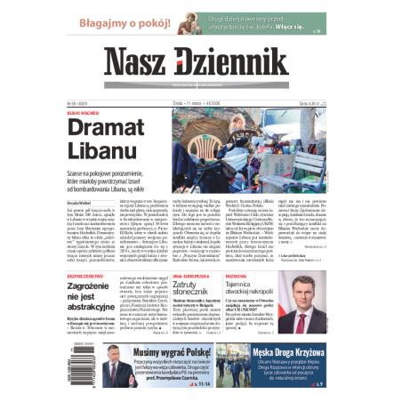 Nasz Dziennik, Środa, 11 marca 2026, Nr 58 (8529)